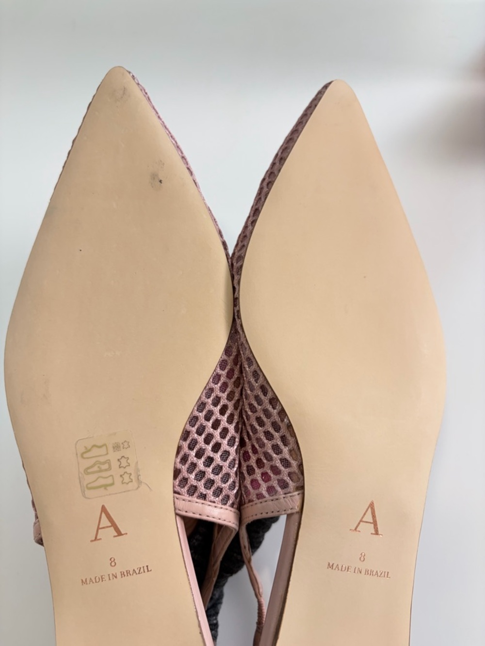 Anthropologie Mesh Slingback Pointed Toe Flats - Picture 10 of 11